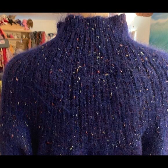 Paul et Duffier  Mock Turtle  Tunic Sweater Mohair Vintage c. 1985 - Picture 5 of 10